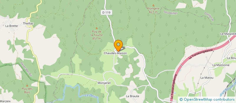 localisation de l'entreprise MADAME ODETTE VIOSSANGES  SOUDEILLES