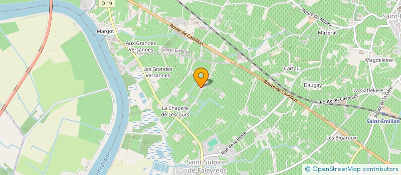 localisation de l'entreprise MADAME ODETTE YVON  SAINT-SULPICE-DE-FALEYRENS