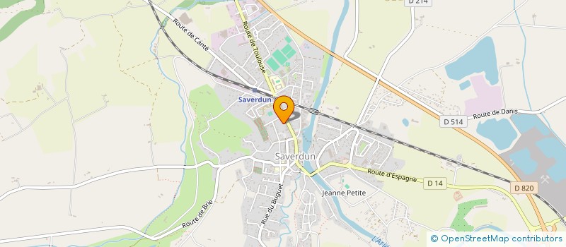 localisation de l'entreprise MADAME ODETTE ZEZE NIANG à SAVERDUN