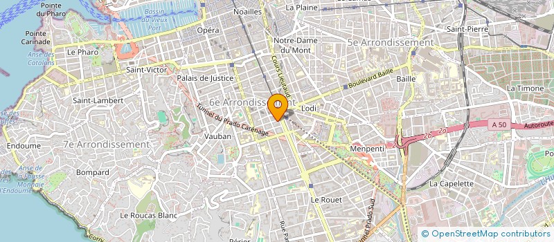 localisation de l'entreprise MADAME ODEVA LASZLO à MARSEILLE