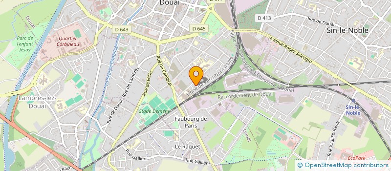 localisation de l'entreprise MADAME ODIEL LEEMAN  DOUAI