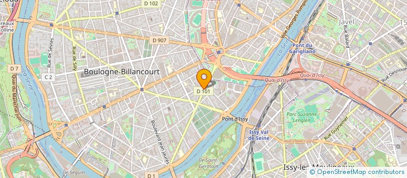 localisation de l'entreprise MADAME ODILE ABERGEL à BOULOGNE-BILLANCOURT