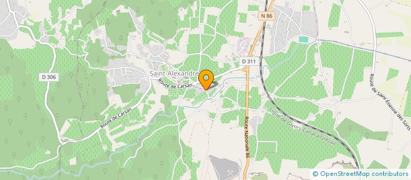 localisation de l'entreprise MADAME ODILE ARGELES  SAINT-ALEXANDRE