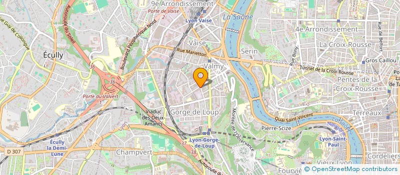 localisation de l'entreprise MADAME ODILE ARRAGON  LYON