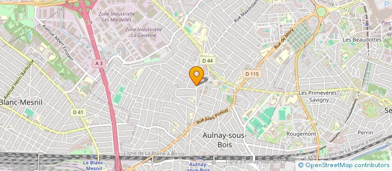 localisation de l'entreprise MADAME ODILE ATTRAIT  AULNAY-SOUS-BOIS