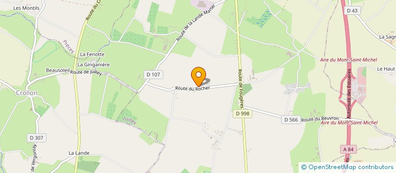 localisation de l'entreprise MADAME ODILE AUBREE  JUILLEY