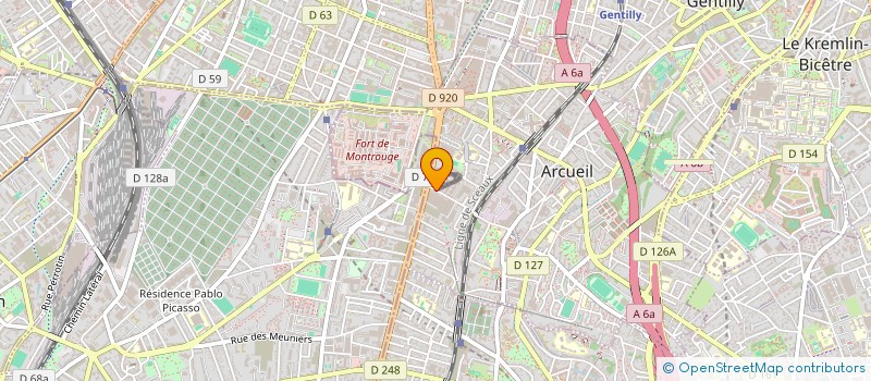 localisation de l'entreprise MADAME ODILE BADIA  ARCUEIL