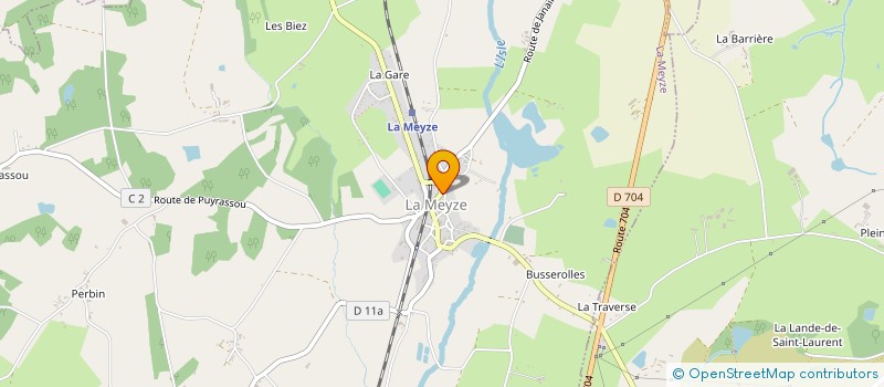 localisation de l'entreprise MADAME ODILE BARRERE à LA MEYZE