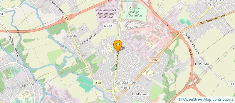 localisation de l'entreprise MADAME ODILE BATISSE  PONT-SAINTE-MARIE