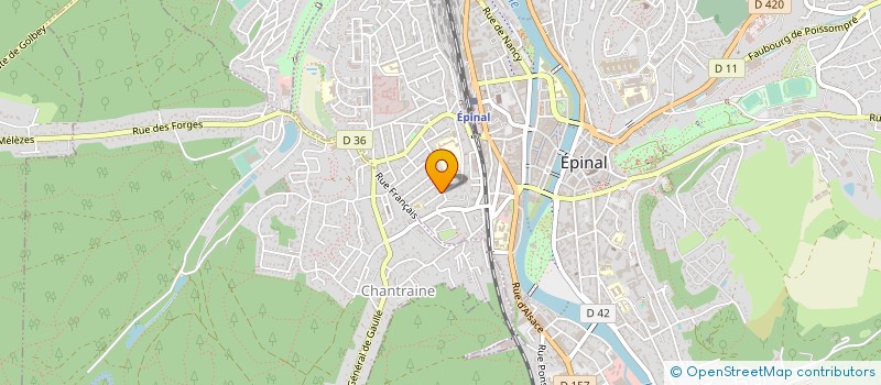 localisation de l'entreprise MADAME ODILE BAUDONNEL à EPINAL