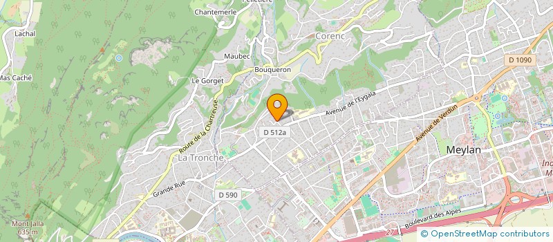 localisation de l'entreprise MADAME ODILE BAURENS  CORENC