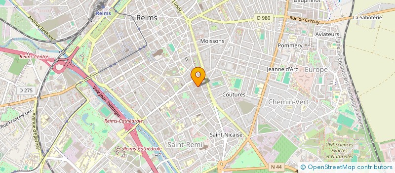 localisation de l'entreprise MADAME ODILE BEAUCHAMP  REIMS