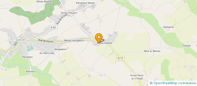 localisation de l'entreprise MADAME ODILE BELLEC  SPEZET