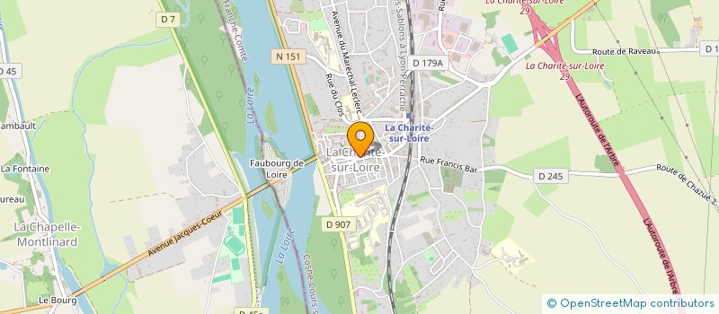 localisation de l'entreprise MADAME ODILE BELLEUVRE à LA CHARITE-SUR-LOIRE