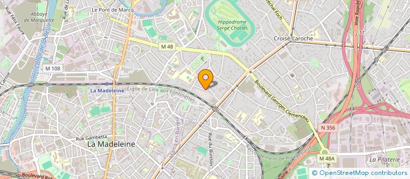 localisation de l'entreprise MADAME ODILE BERNARD à MARCQ-EN-BARŒUL