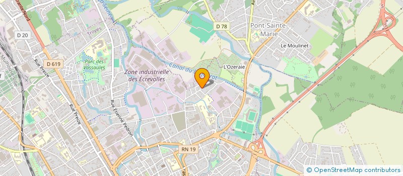 localisation de l'entreprise MADAME ODILE BERNAUDAT à TROYES