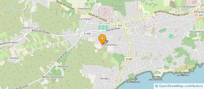 localisation de l'entreprise MADAME ODILE BERTHELOT à CROZON