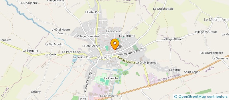 localisation de l'entreprise MADAME ODILE BESSELIEVRE à MARIGNY-LE-LOZON