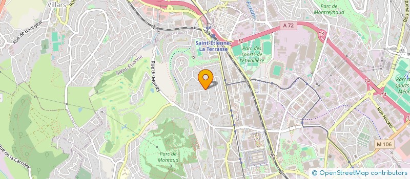 localisation de l'entreprise MADAME ODILE BLANC  SAINT-ETIENNE