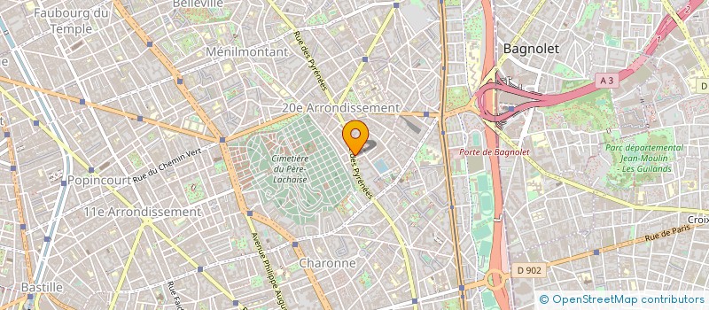 localisation de l'entreprise MADAME ODILE BLANCHARD à PARIS