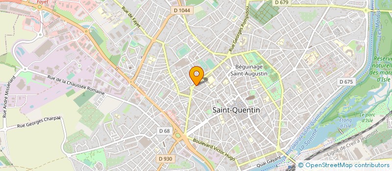 localisation de l'entreprise MADAME ODILE BODDAERT à SAINT-QUENTIN