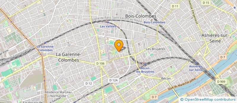 localisation de l'entreprise MADAME ODILE BONBE à BOIS-COLOMBES
