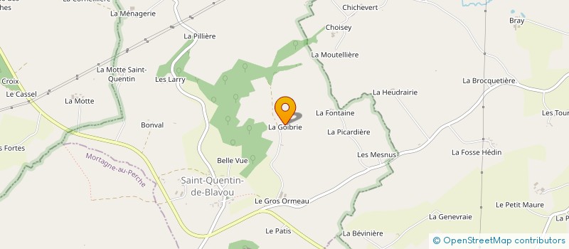 localisation de l'entreprise MADAME ODILE BONNIN à SAINT-QUENTIN-DE-BLAVOU