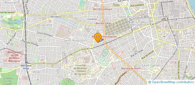 localisation de l'entreprise MADAME ODILE BORDES à BORDEAUX