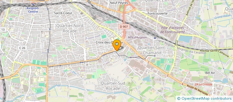 localisation de l'entreprise MADAME ODILE BOUCHARD TRUPHEMUS  AVIGNON