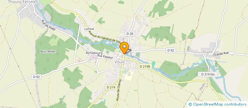 localisation de l'entreprise MADAME ODILE BOUCHAUD  VOULX