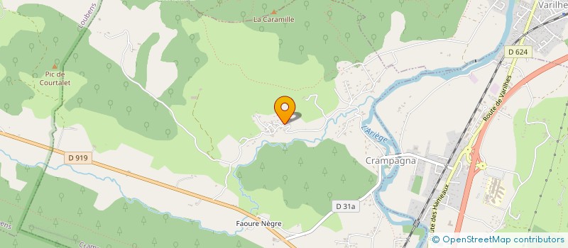 localisation de l'entreprise MADAME ODILE BOULANGER à CRAMPAGNA