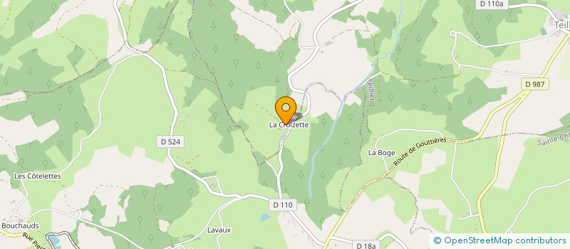 localisation de l'entreprise MADAME ODILE BOUTET à TEILHET