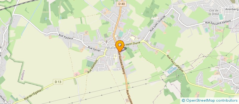 localisation de l'entreprise MADAME ODILE BRASSART  WALLERS