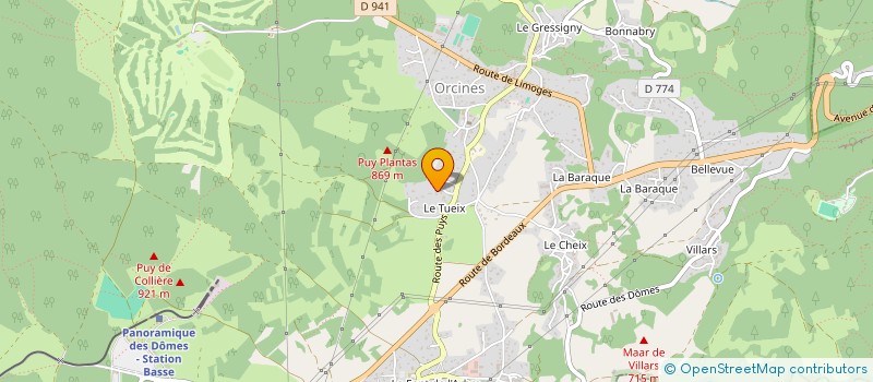 localisation de l'entreprise MADAME ODILE BROUET à ORCINES