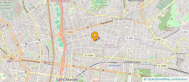 localisation de l'entreprise MADAME ODILE BRUTUS à MONTREUIL