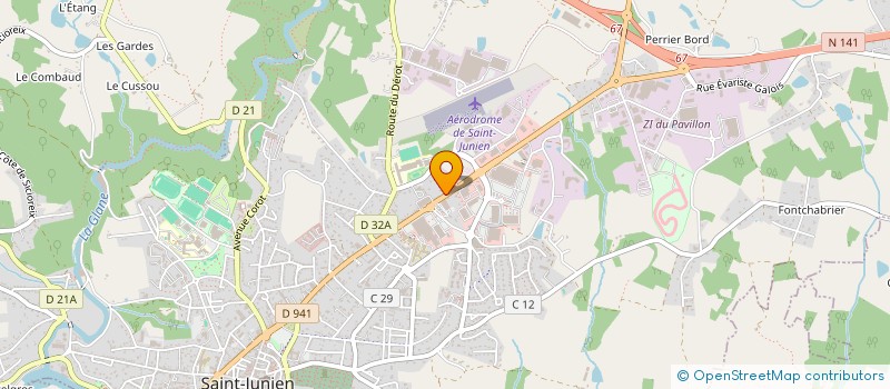 localisation de l'entreprise MADAME ODILE BURBAUD  SAINT-JUNIEN