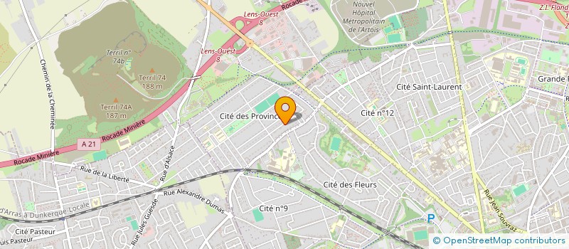 localisation de l'entreprise MADAME ODILE BUY  LENS