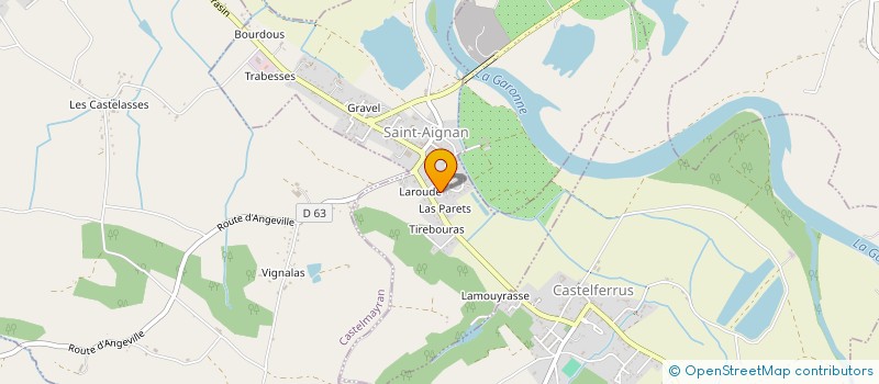 localisation de l'entreprise MADAME ODILE CABANIAL  CASTELSARRASIN