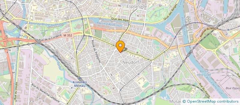 localisation de l'entreprise MADAME ODILE CAMES à STRASBOURG