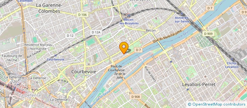 localisation de l'entreprise MADAME ODILE CANTENEUR à COURBEVOIE