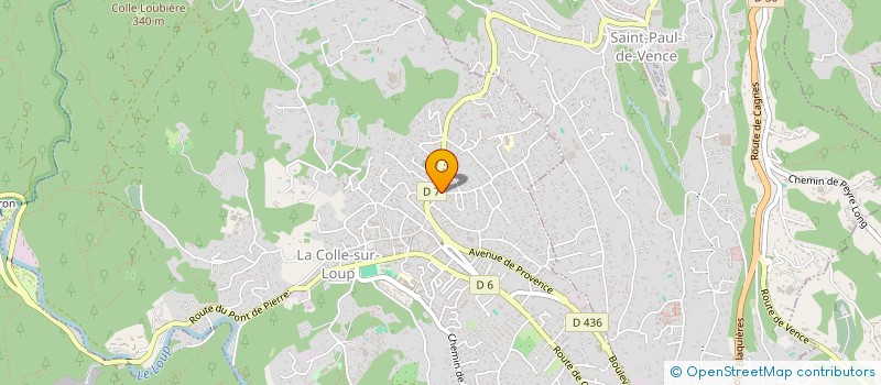 localisation de l'entreprise MADAME ODILE CARBOU  LA COLLE-SUR-LOUP