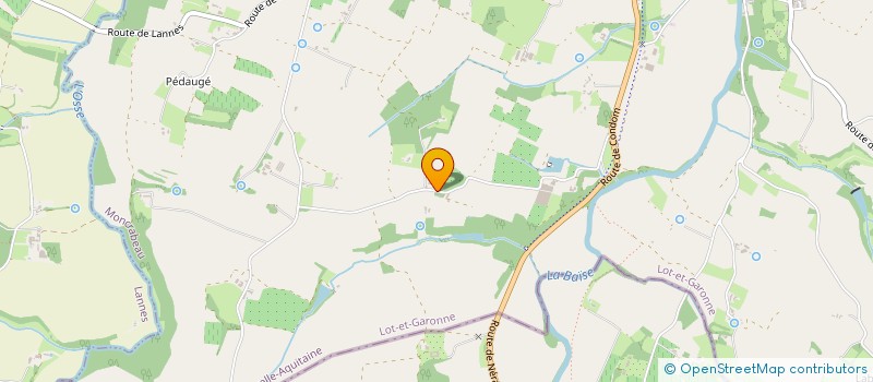 localisation de l'entreprise MADAME ODILE CARTAUD  MONTAGNAC SUR AUVIGNON