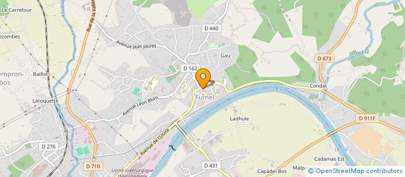 localisation de l'entreprise MADAME ODILE CASEROTTO à FUMEL