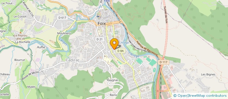 localisation de l'entreprise MADAME ODILE CAZAL à FOIX