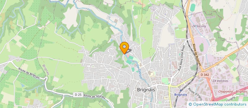localisation de l'entreprise MADAME ODILE CHADELAT à BRIGNAIS