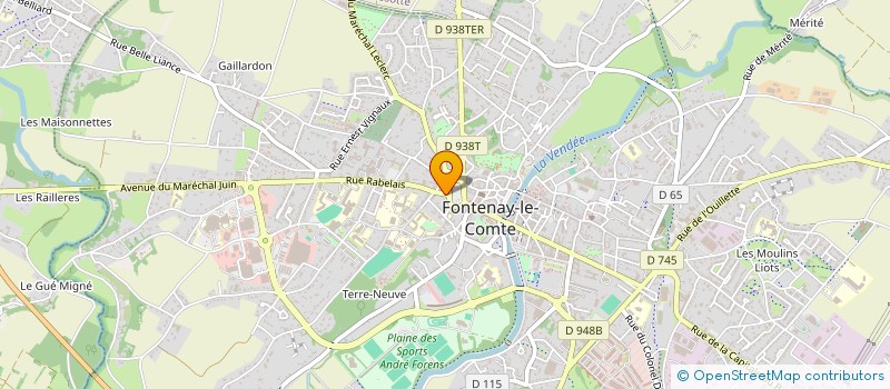 localisation de l'entreprise MADAME ODILE CHAIGNEAU  FONTENAY-LE-COMTE