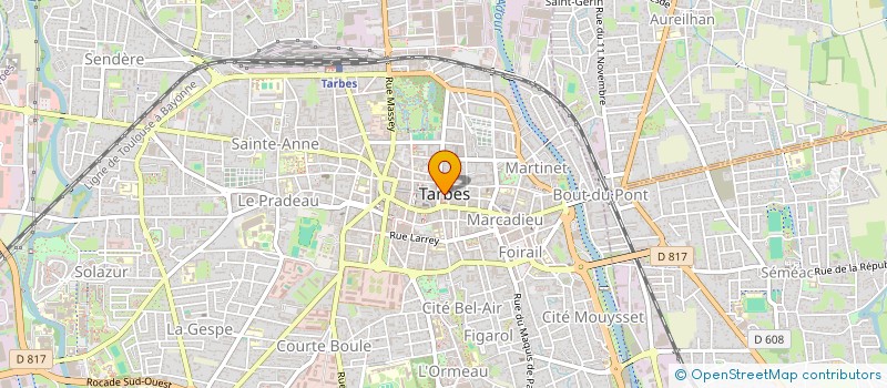 localisation de l'entreprise MADAME ODILE CHAMBEYRON  TARBES