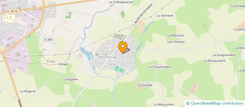 localisation de l'entreprise MADAME ODILE CHAMPS  ERNEE