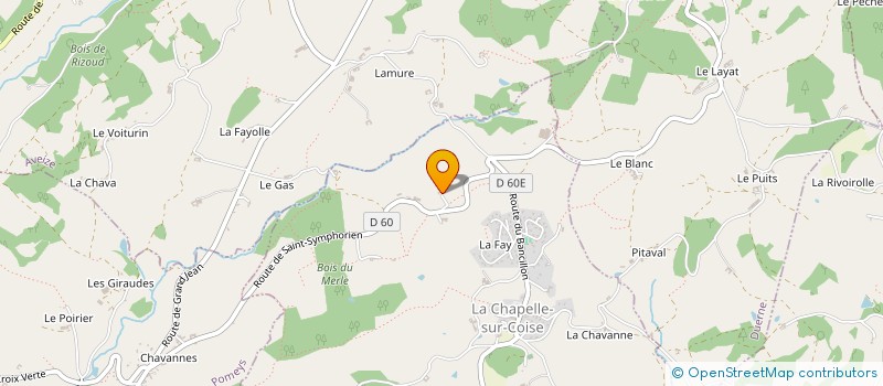 localisation de l'entreprise MADAME ODILE CHARVOLIN  LA CHAPELLE-SUR-COISE
