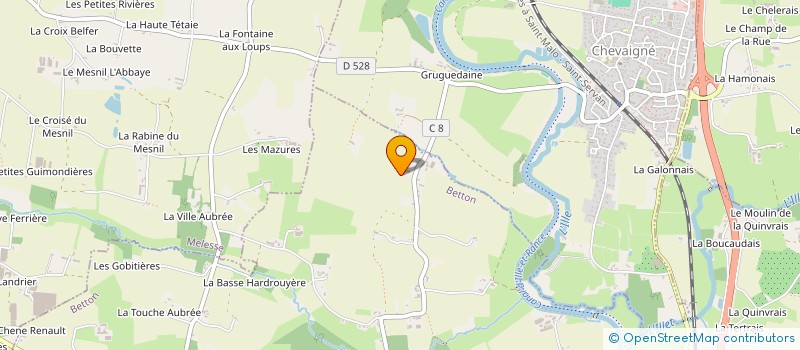 localisation de l'entreprise MADAME ODILE CHAUVEL à BETTON